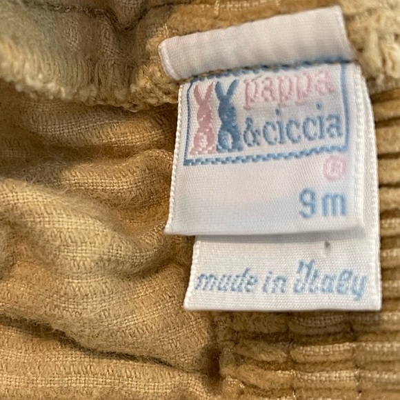 Italian Designer Pappa & Ciccia 9 mos Pants & Sweater Vest Set Outfit - Picture 11 of 13